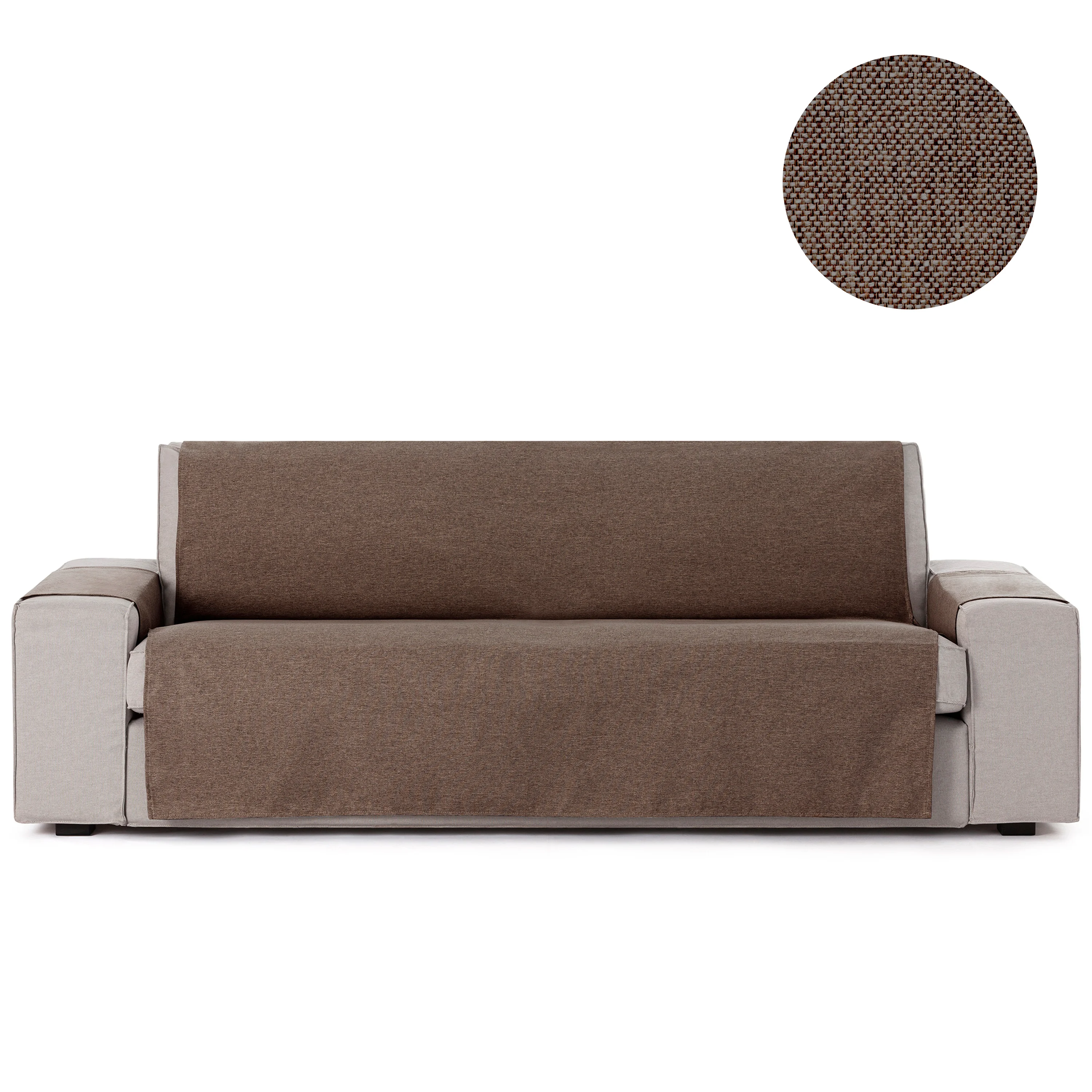 Capa Protetora para Sofá Vipalia de 1 Lugar / Relax Marrom Modelo Brisa