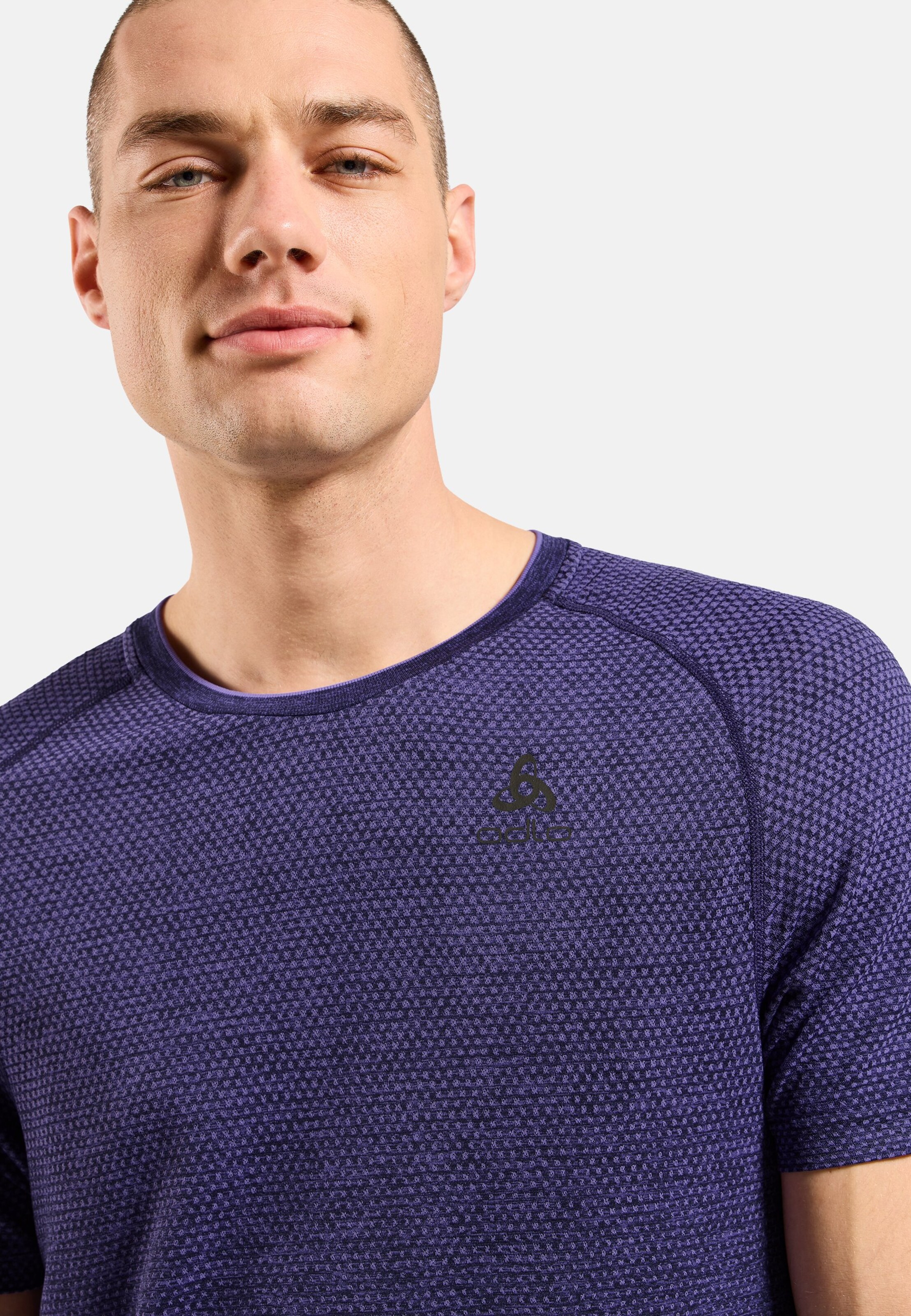Essentials Seamless Laufshirt in eclipse melange