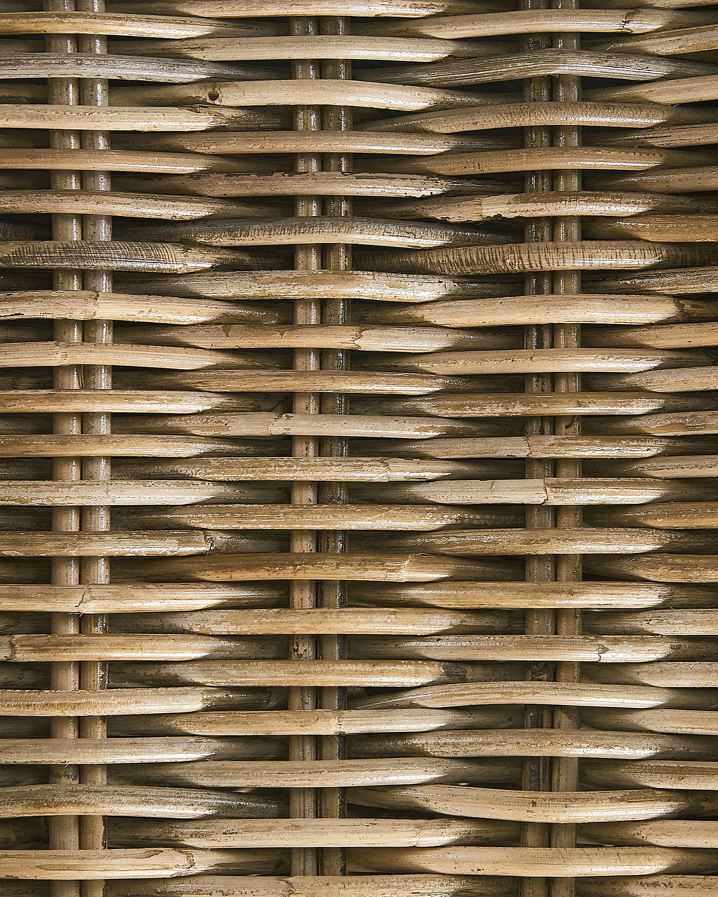 Set van 2 tuinstoelen met kussens SUSUA Rotan Natuurlijk