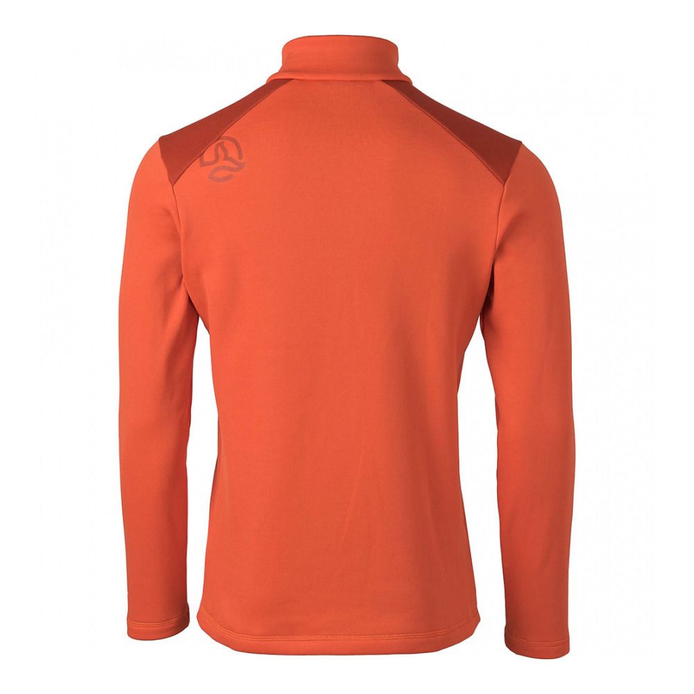 Ternua RUVIK 1/2 ZIP - Sweat Homme nectarine