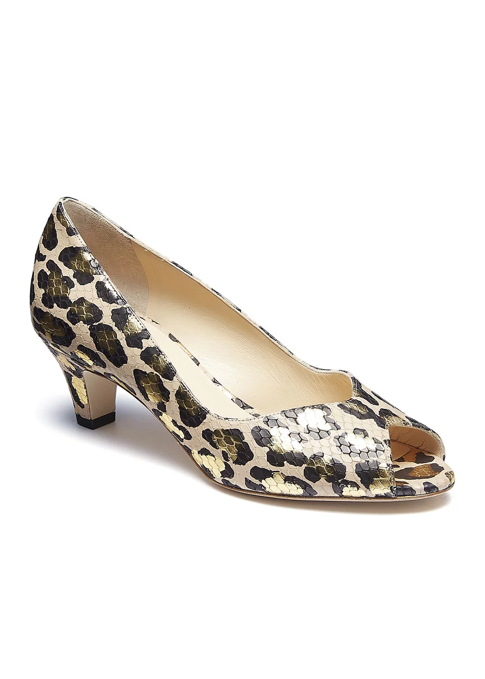 ESCARPIN BOUT OUVERT PYHTON LEOPARD