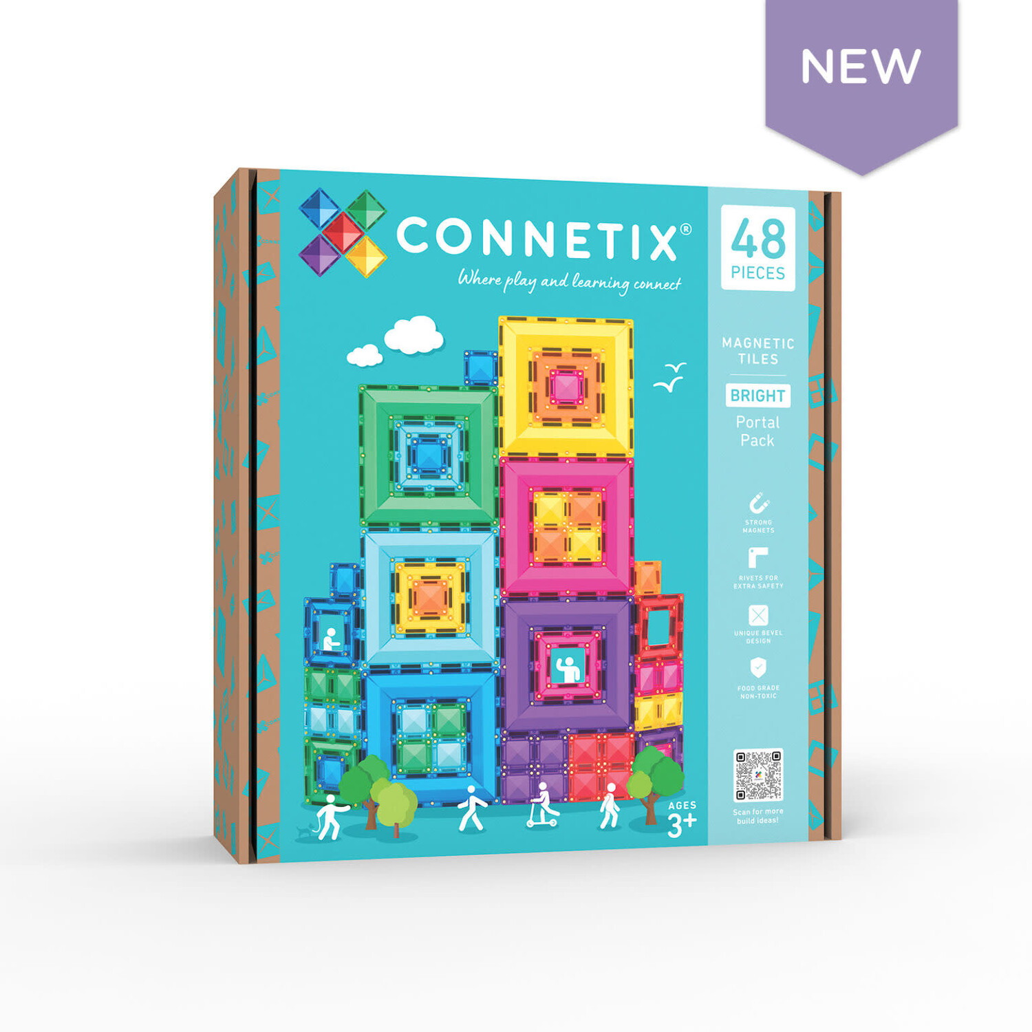 Connetix | Bright Portal Pack | 48 pc