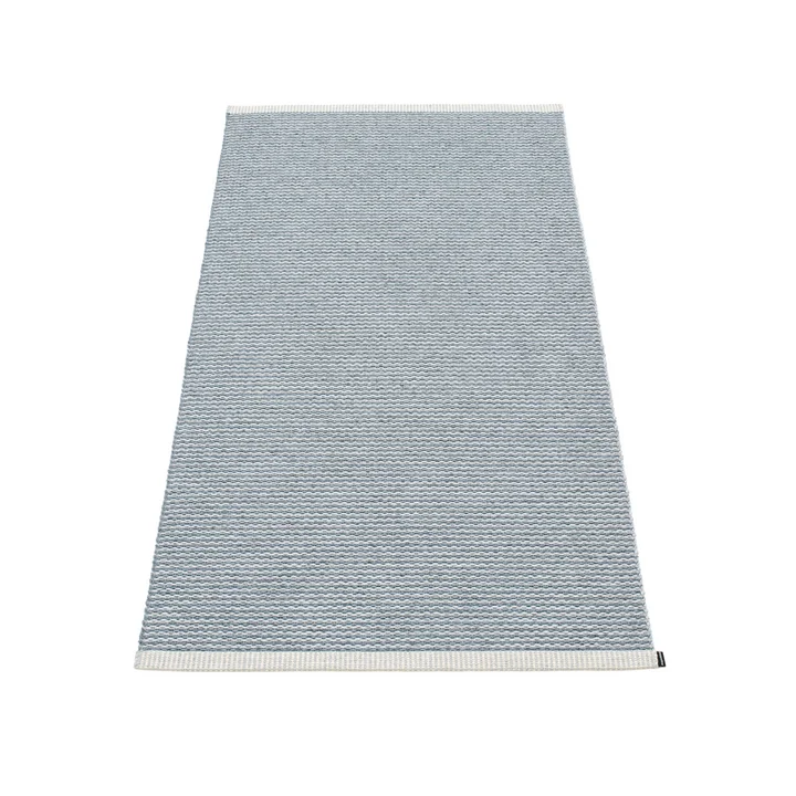 Pappelina - Mono Teppich, 85 x 160 cm, sturmblau / hellgrau