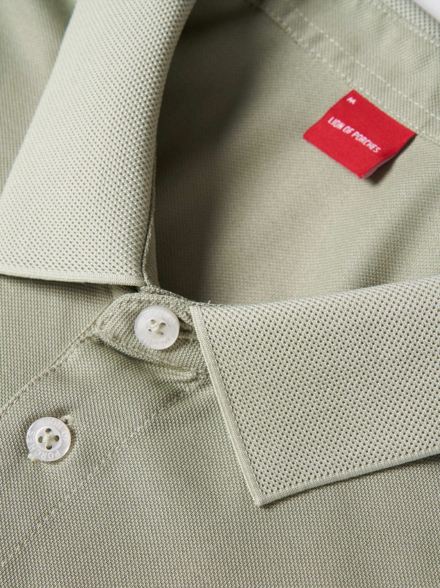 Polo de manga curta regular fit