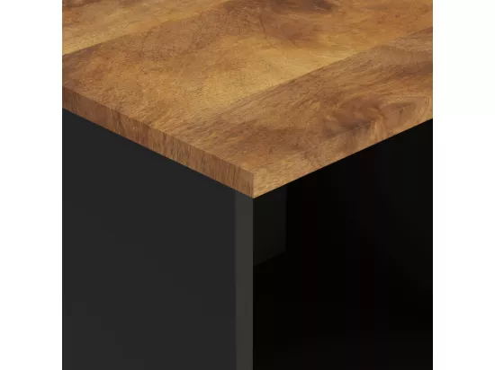 Armoire de salle de bain 38x33x160 cm bois massif de manguier