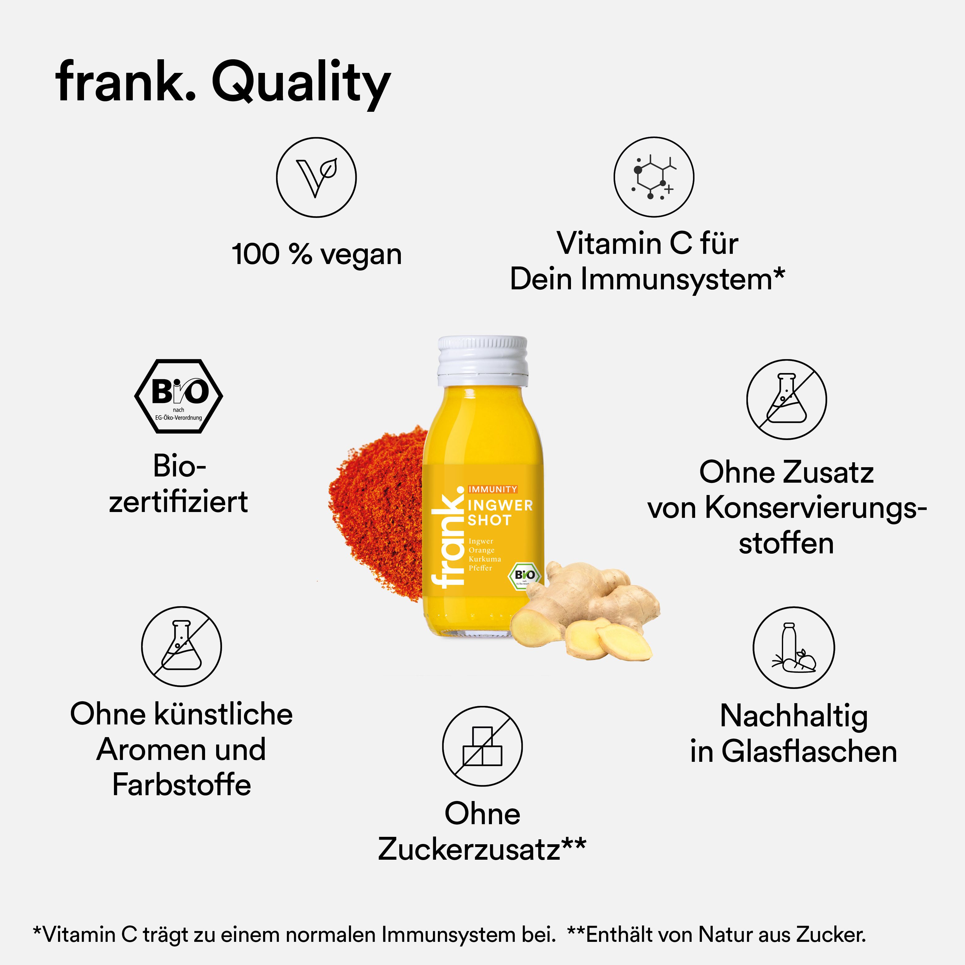 frank. Bio Ingwer Shot Immunity