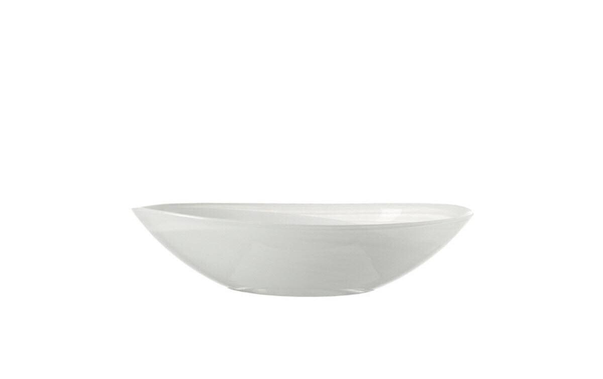 Schale Albastro 22 x 15 cm, 4 Stück, WeissSchalen aus semitransparentem Glas