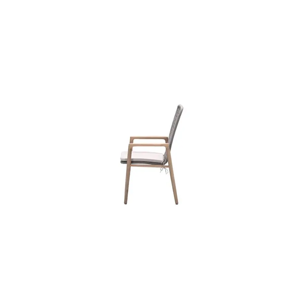 Skala dining fauteuil - acaciahout met white wash - sand