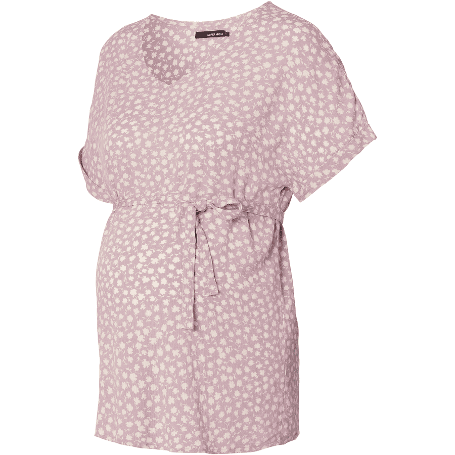 SUPERMOM Bluse Flowers Elderberry