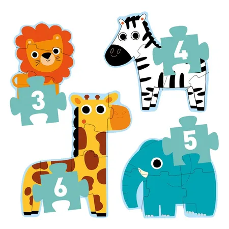 Djeco Puzzle: Im Dschungel, 18 Teile