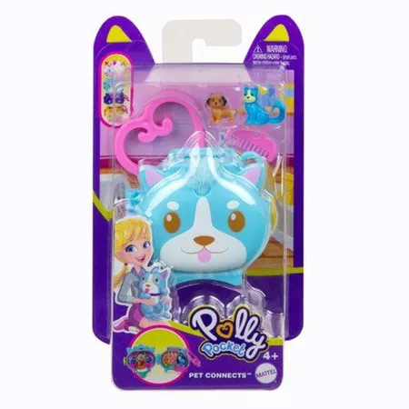 Mattel Polly Pocket Steckspaß Tiere Mini-Schatullen, 1 Stück, 8-fach sortiert