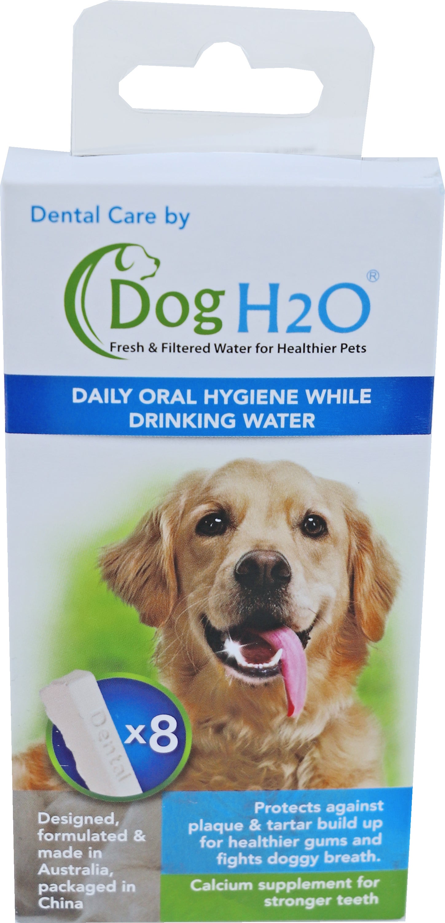Boon Dog H₂O dental care 8 tabletten