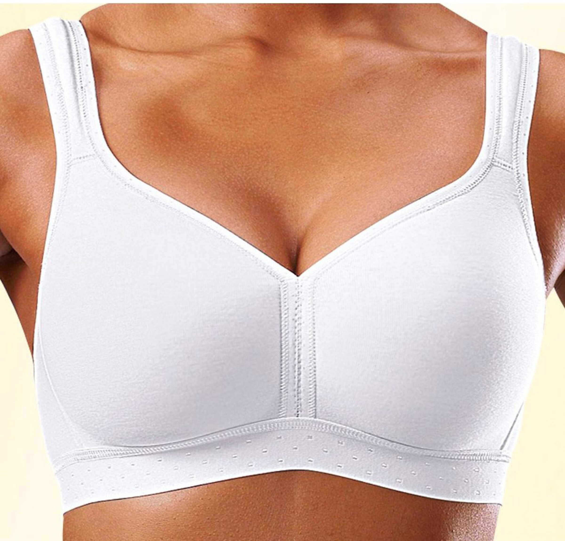 petite fleur Soft-BH in weiß+schwarz