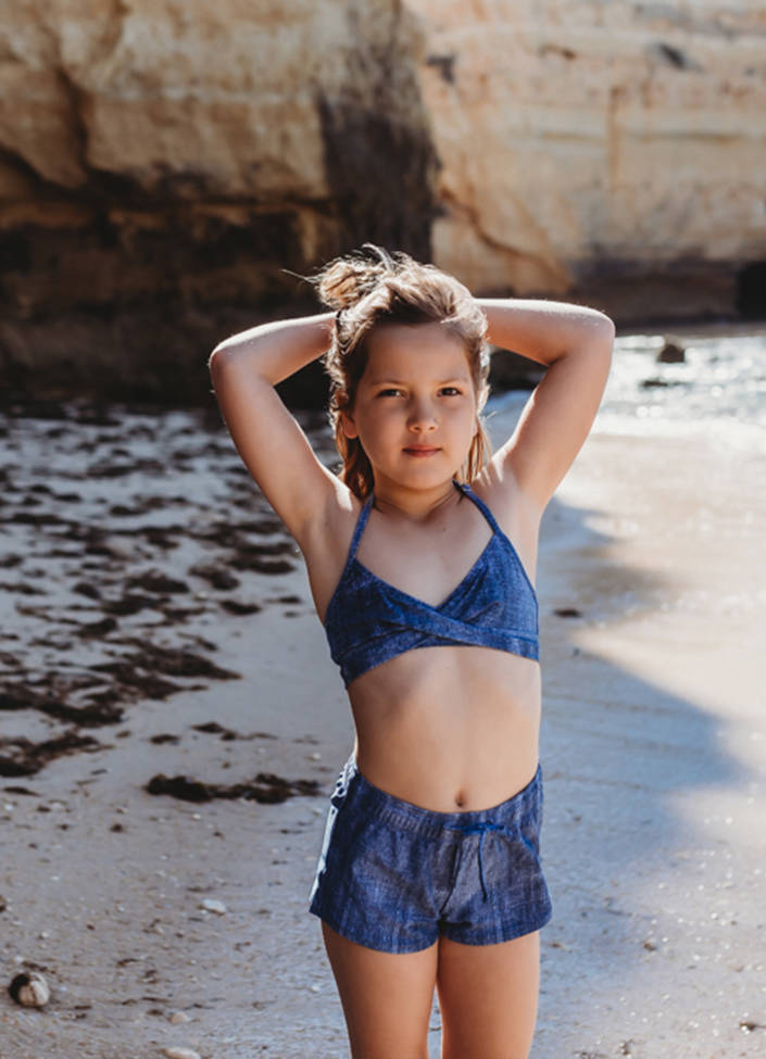 Beachlife strandshort blauw