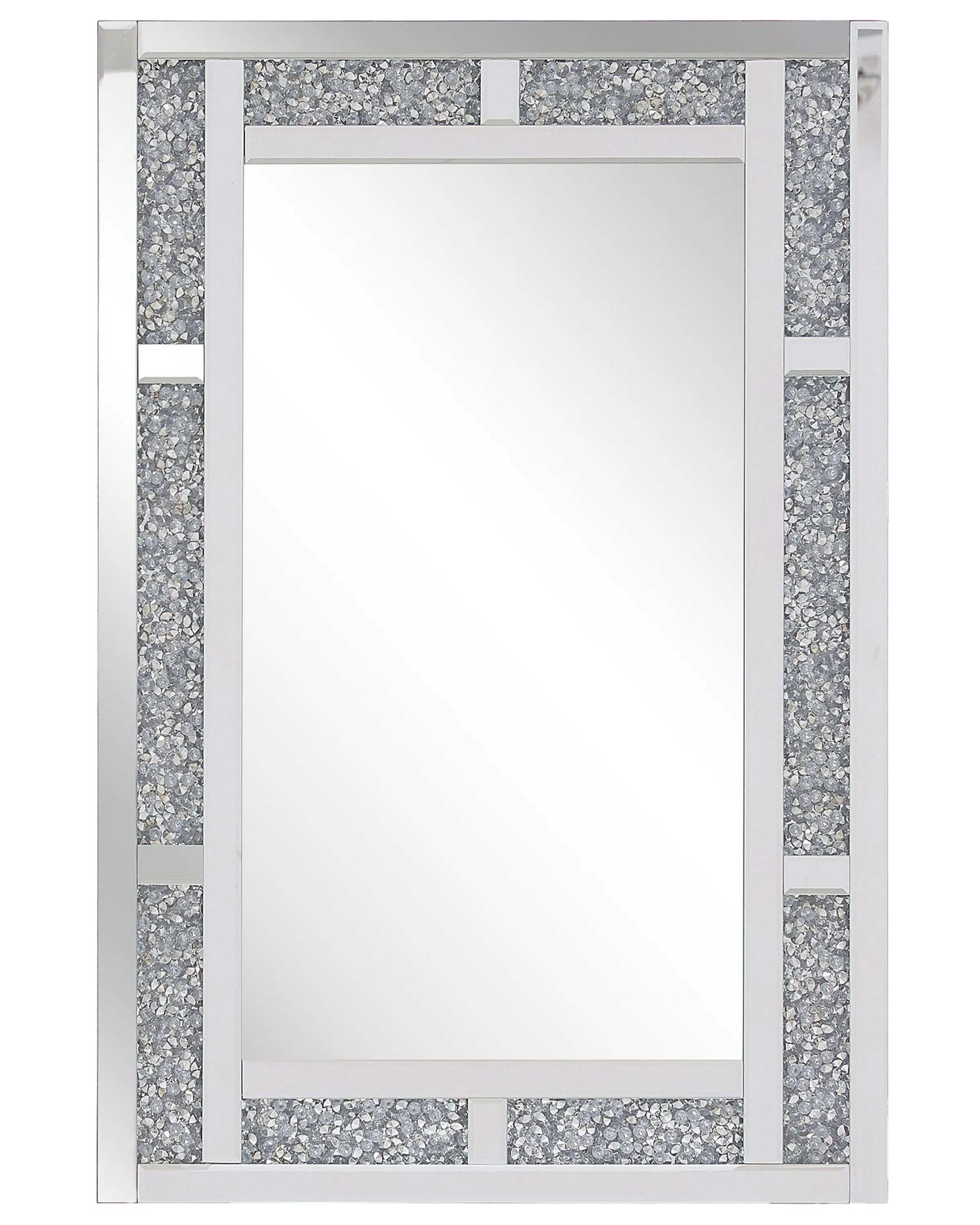 Wandspiegel AVRILLE 60 cm 90 cm Zilver