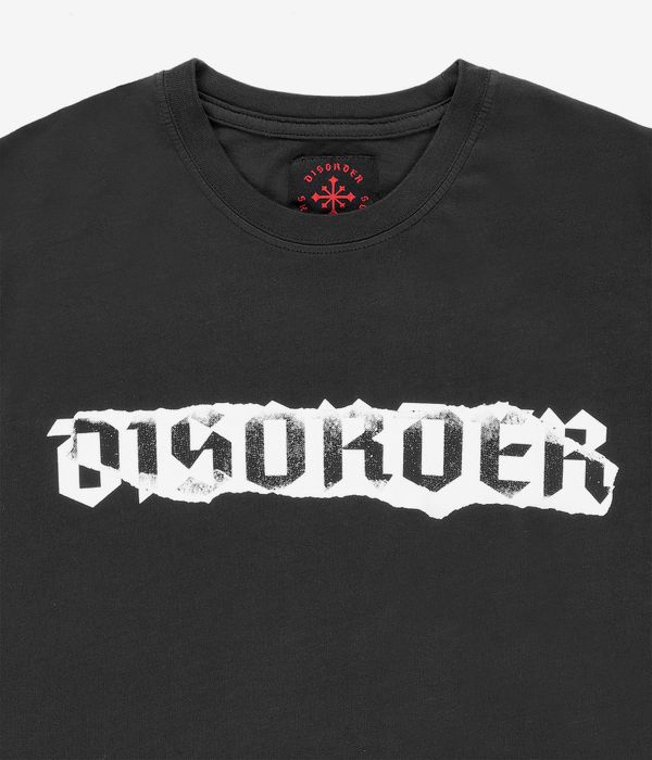 Disorder Skateboards Ripped T-Shirt (vintage black)