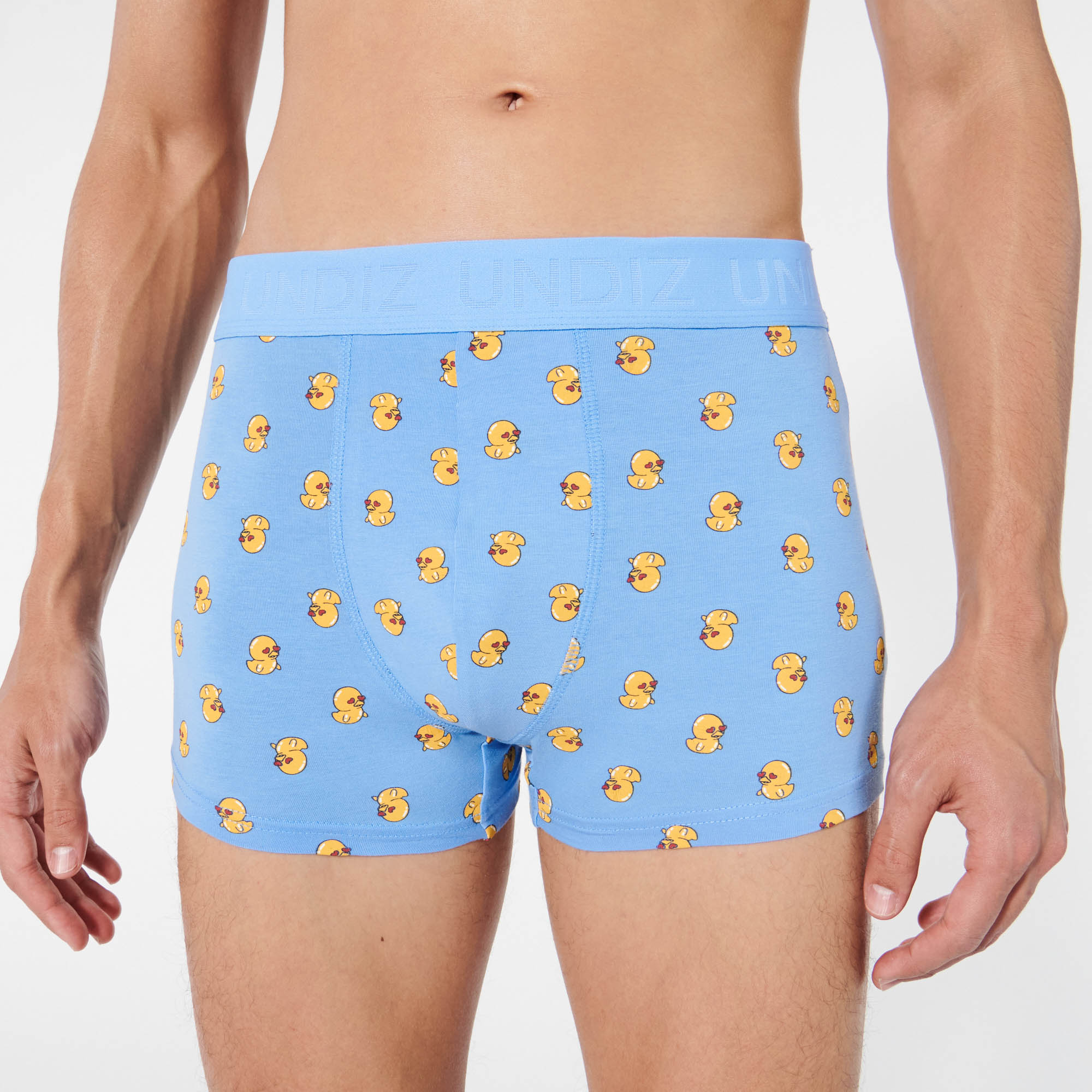 Boxer à motifs canards en coton
