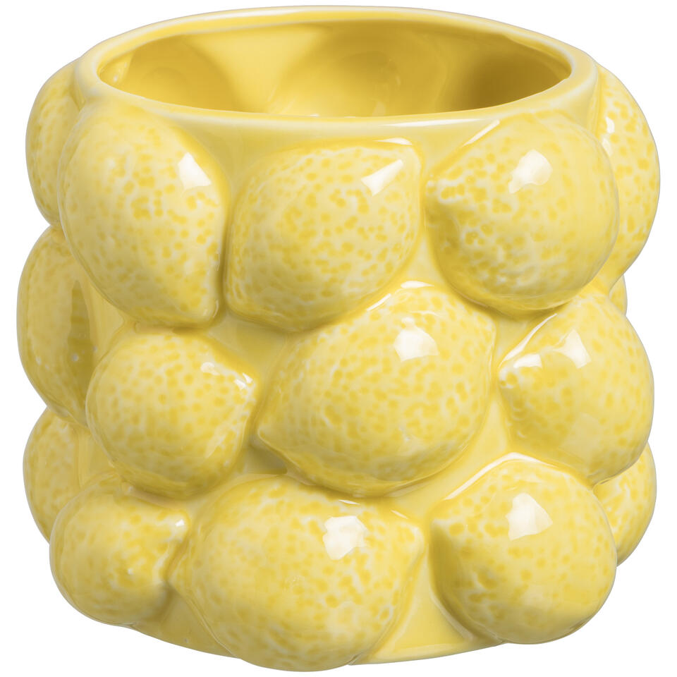 Bloempot Citroen Geel