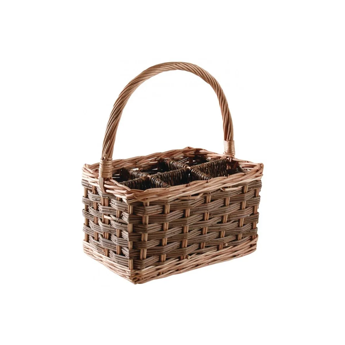 Aubry Gaspard Porte bouteilles osier - 6 bouteilles