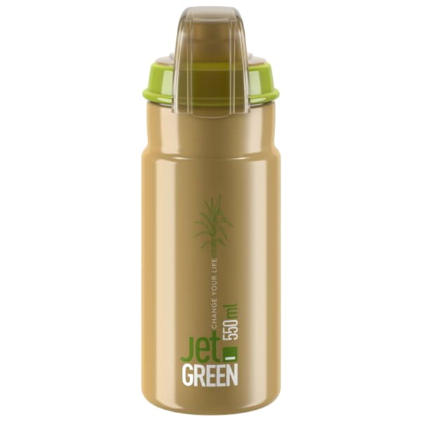 Bidon vélo ELITE JET GREEN PLUS 550 ML BROWN