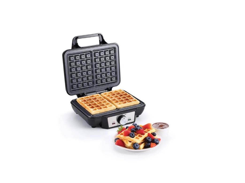 MÁQUINA WAFFLES QILIVE 600145946 PRETA Q.5459