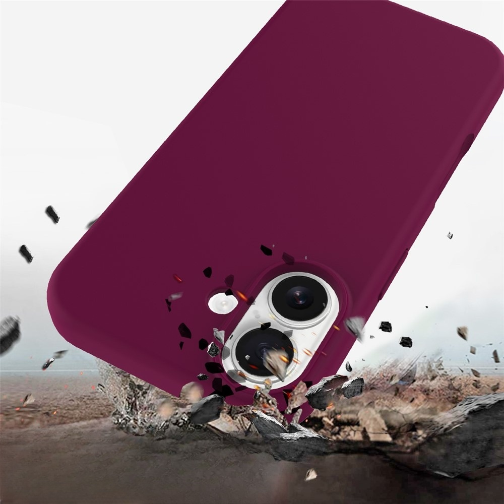 iPhone 17 Silikon Case Hülle - Dunkelrot