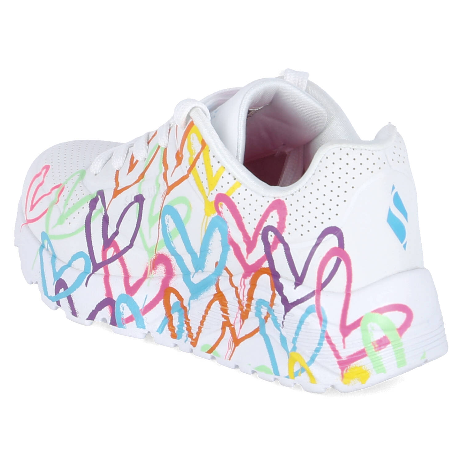 Skechers Low Sneaker SPREAD THE LOVE - white/multi/neon