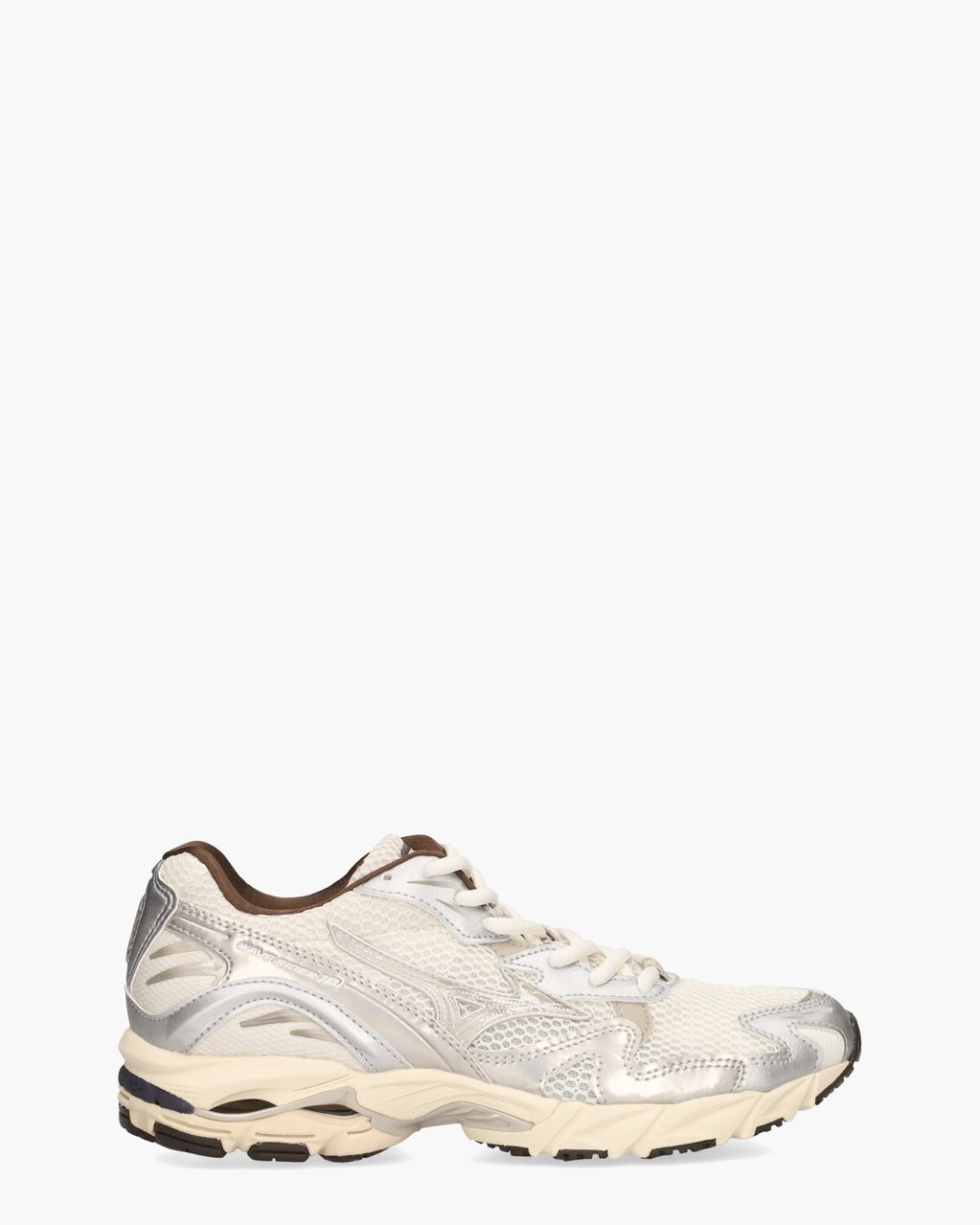 Mizuno Wave Rider 10 Off-White/Zilver Herensneakers