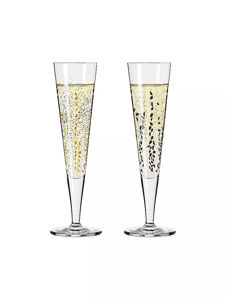 RITZENHOFF Champagnerglas 2er Set Goldnacht H23 2023 Romi Bohnenberg gold