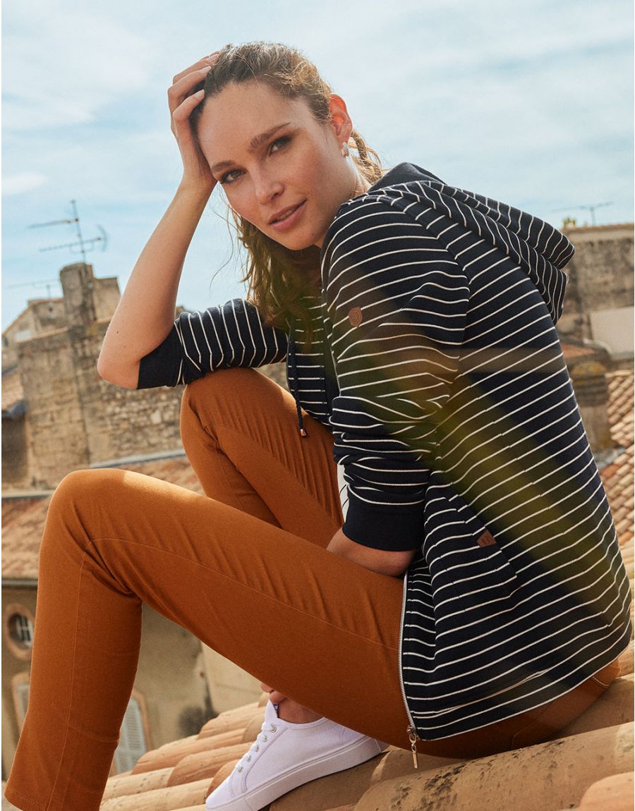 Gilet zippé marine