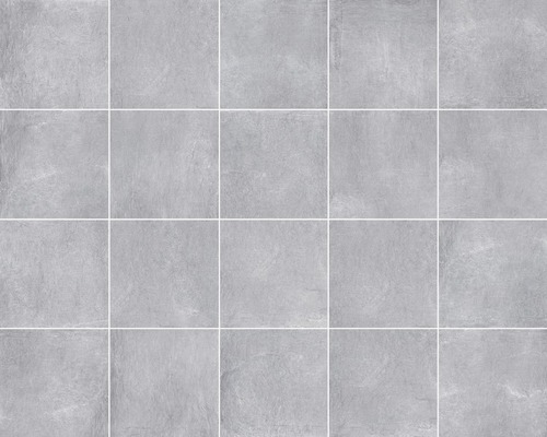 FLAIRSTONE porseleinen terrastegel Zilver gerectificeerde rand 60 x 60 x 2 cm