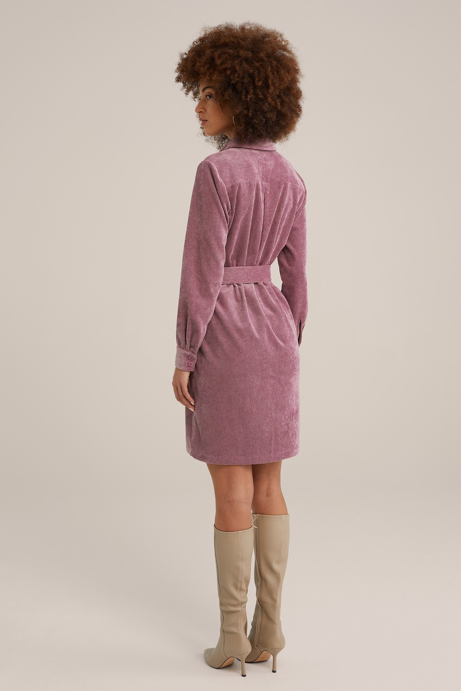 corduroy jurk WE Fashion Oudroze