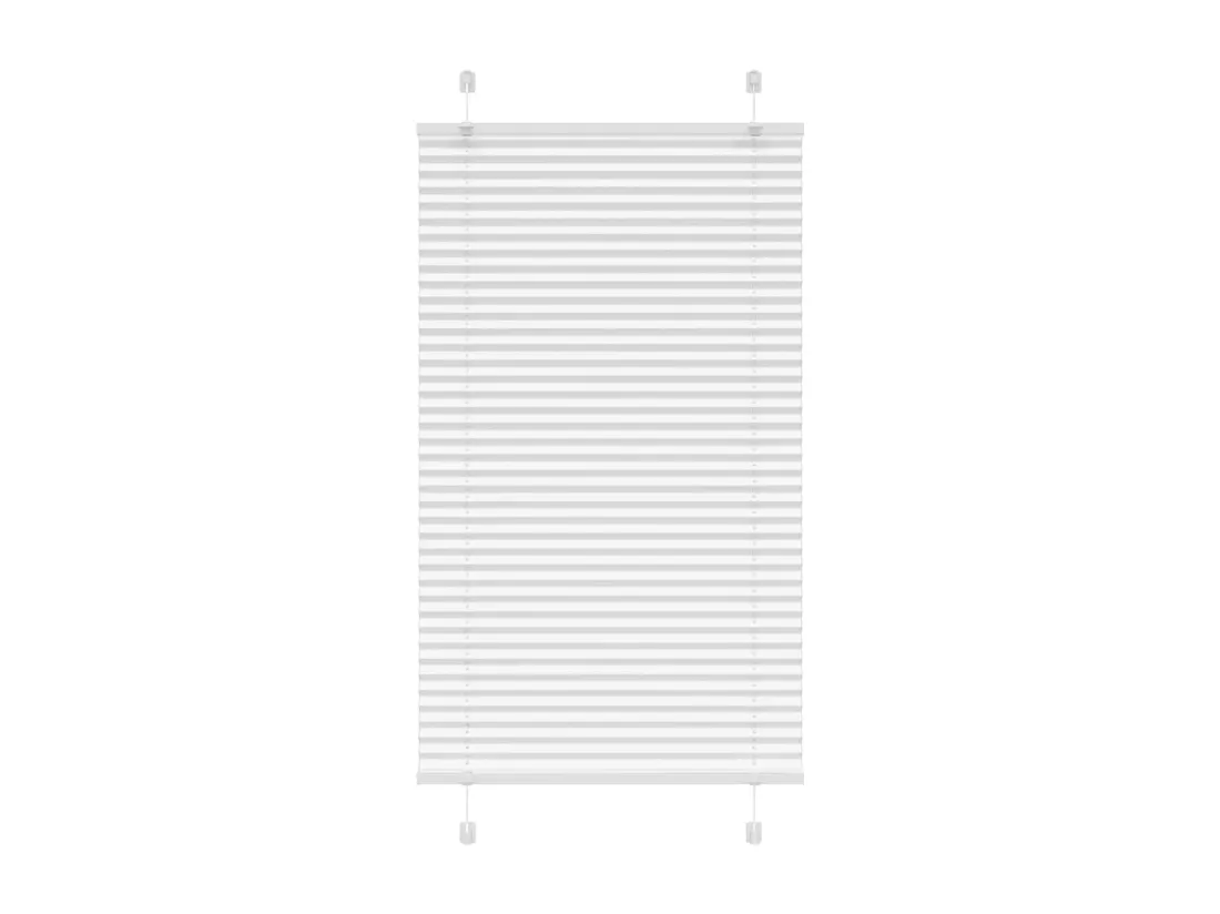 Store plissé blanc 80x100 cm largeur du tissu 79,4 cm polyester