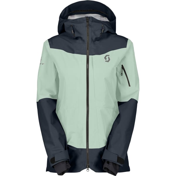 Veste de ski SCOTT VERTIC RIPSTOP 3 LAYER W'S JACKET DARK BLUE/FRESH GREEN