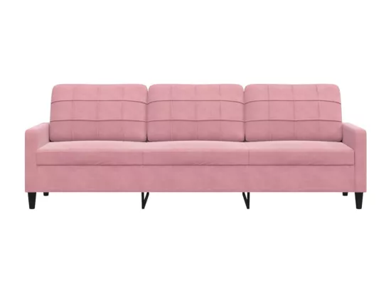 Canapé à 3 places Rose 210 cm Velours