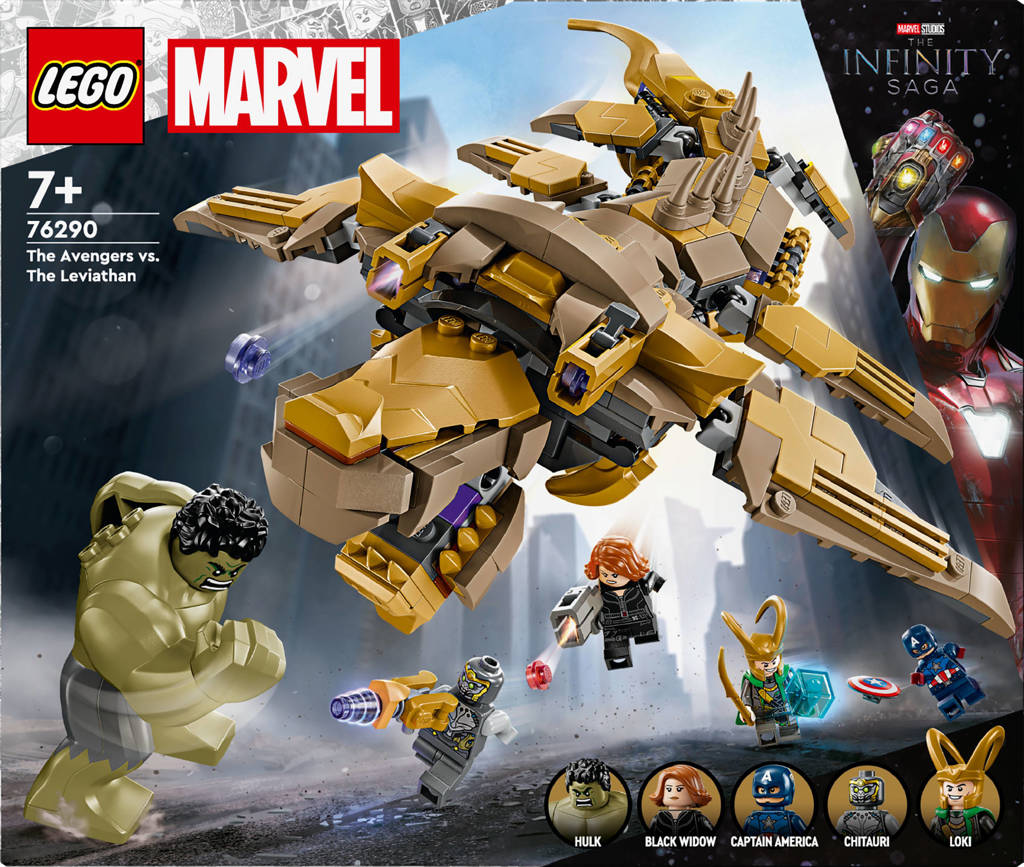 Marvel De Avengers vs. de Leviathan Bouwbaar Speelgoed voor Kinderen met Hulk 76290 Super Heroes Marvel