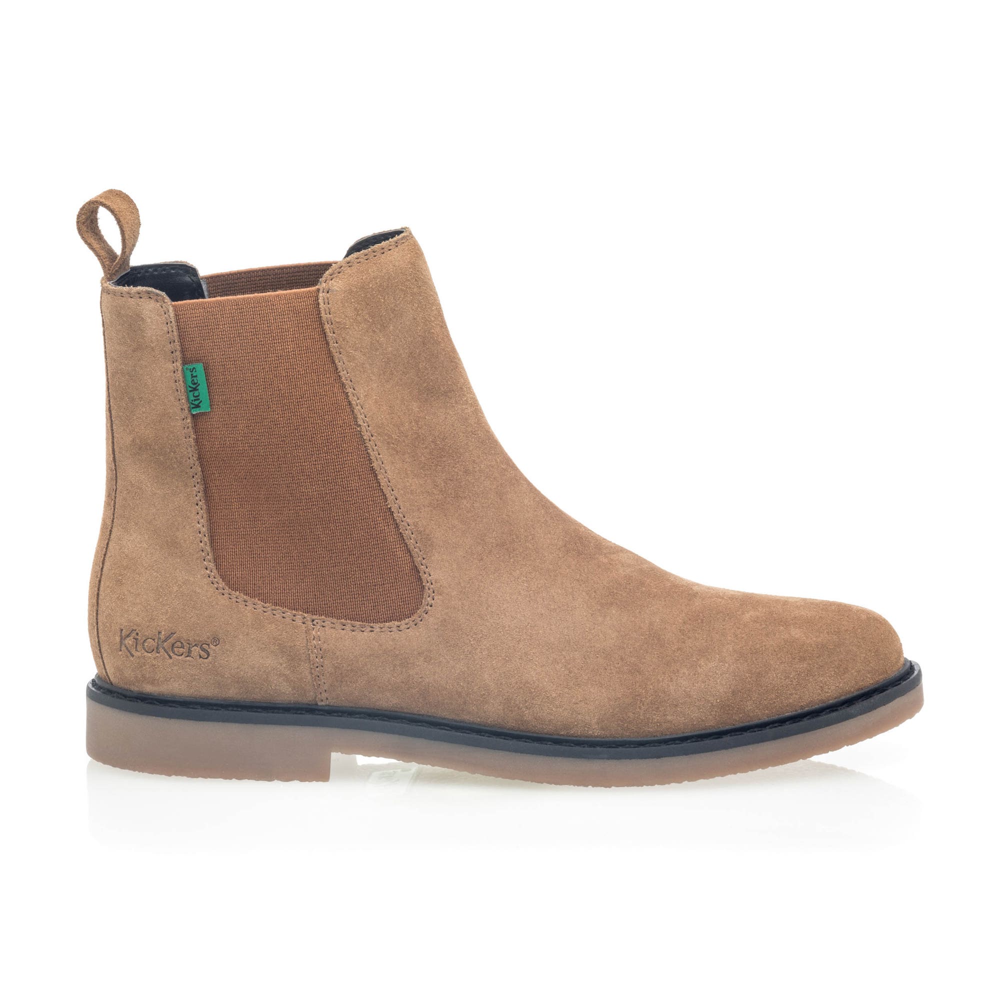 Boots chelsea Femme en cuir camel