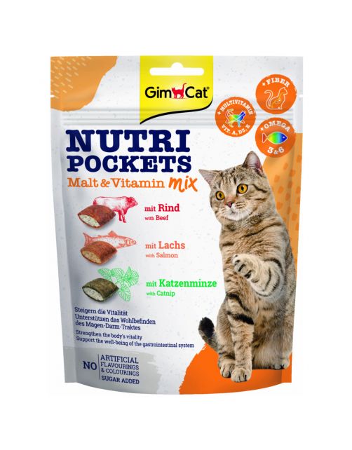Gimcat Nutri Pockets - Kattensnack - Mout 150 g