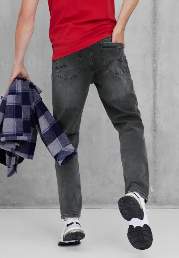 Regular Fit Jeans - vintage black random wash