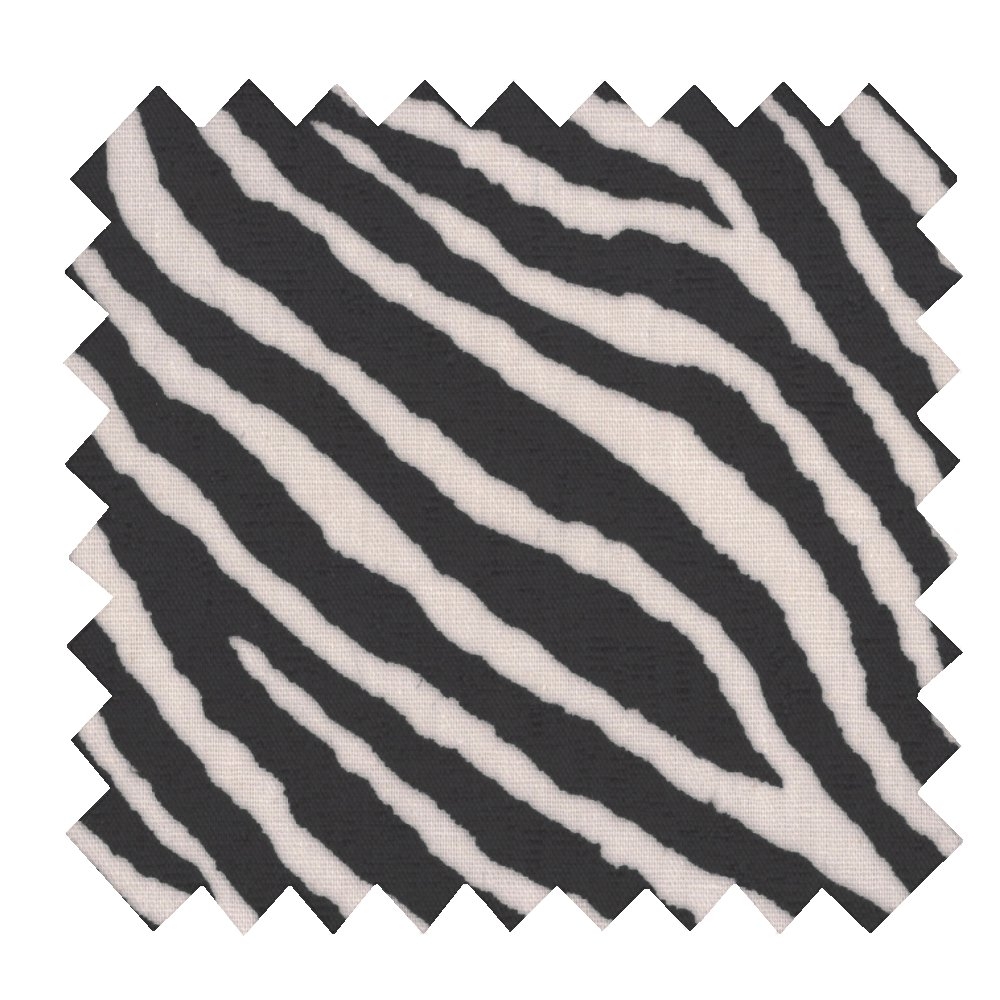Coupon Tissu Enduit De 35Cm Zèbre