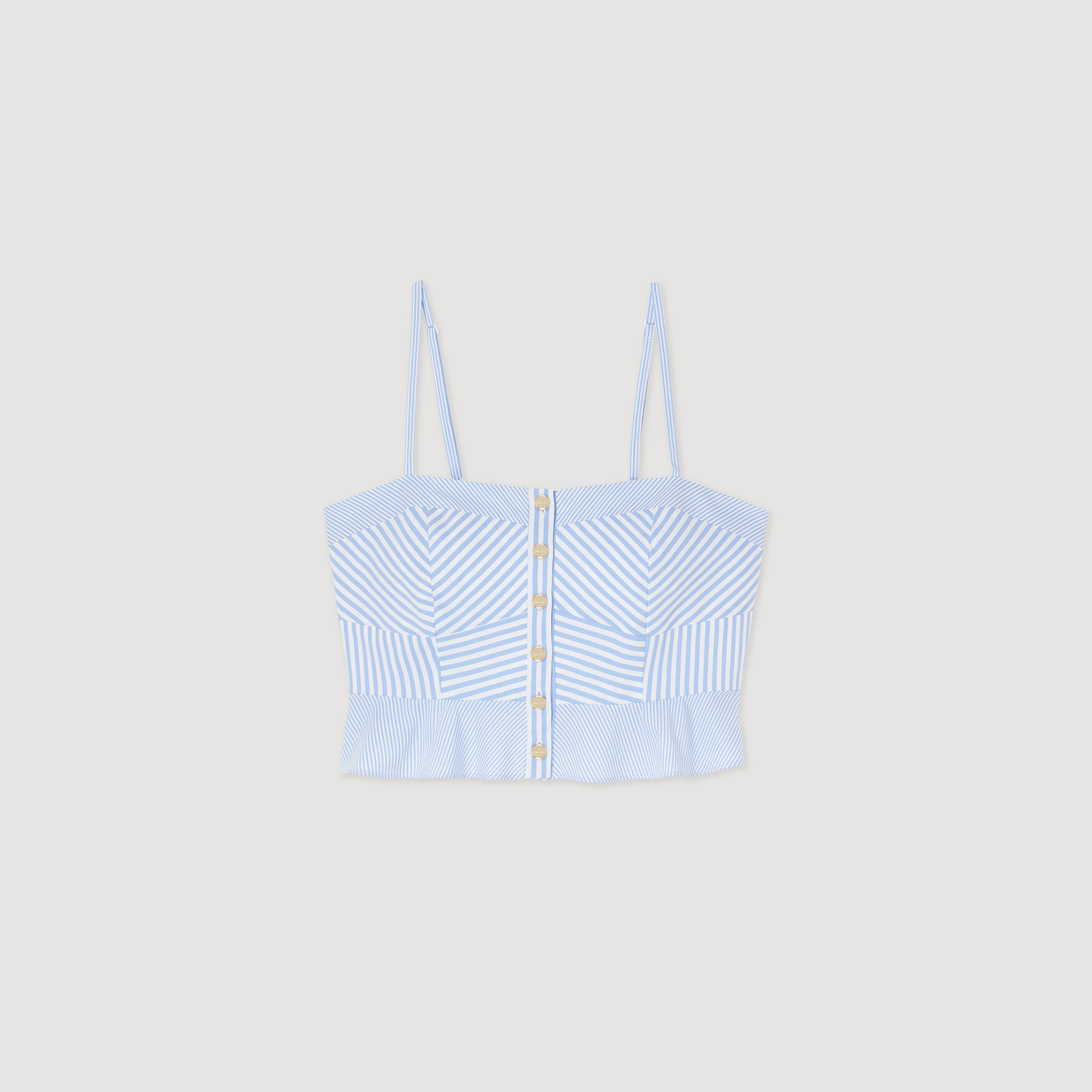 Top bustier á rayures