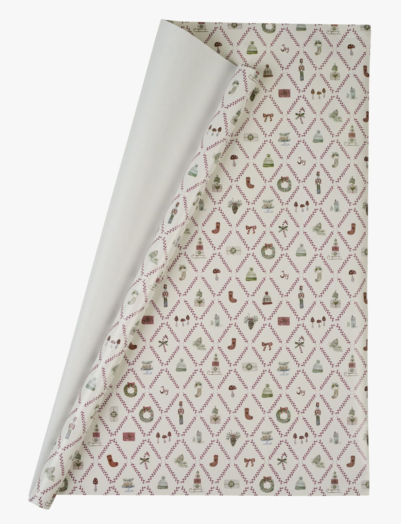 Gavepapir multi rød - 70x300 cm