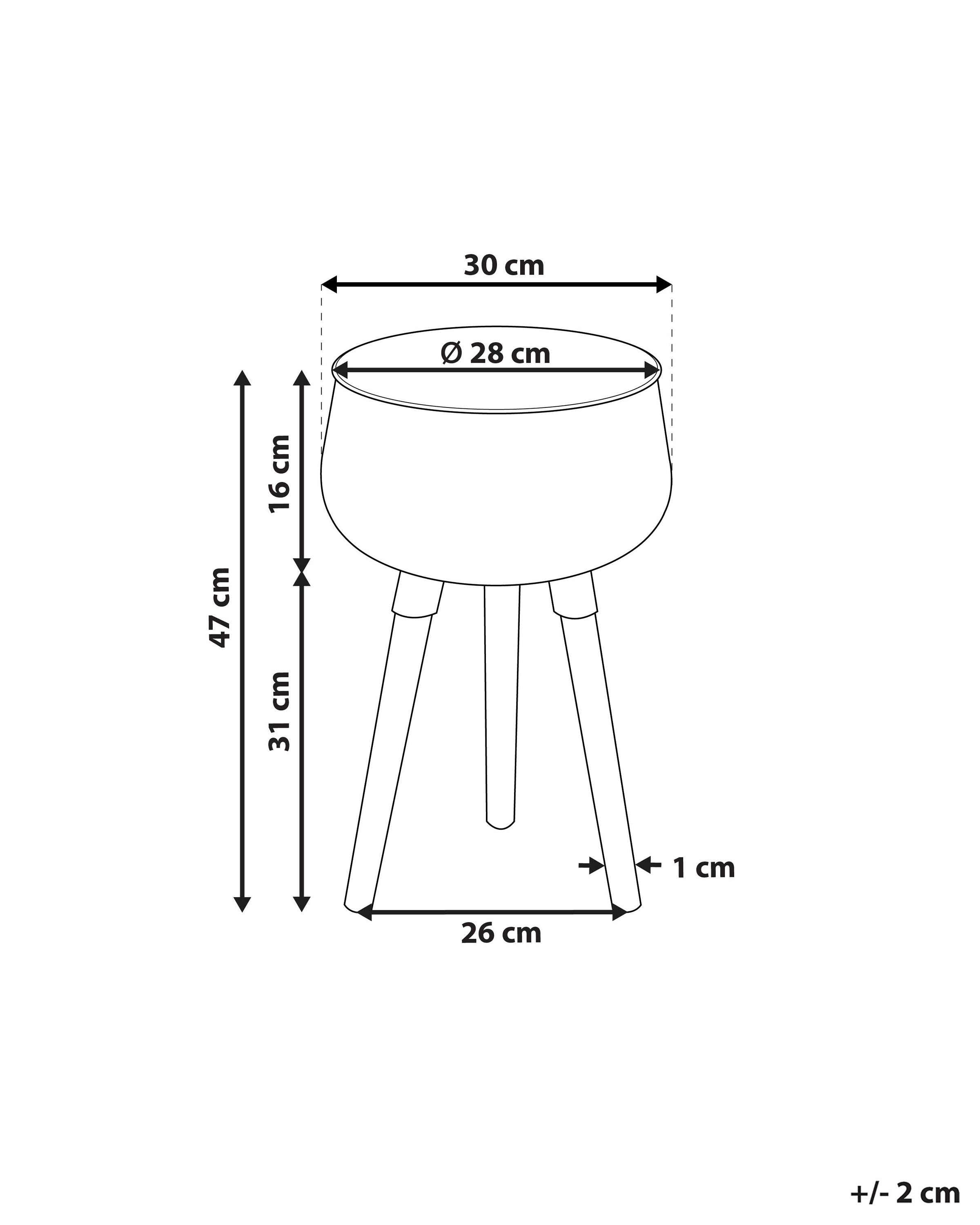Verhoogde bloempot AGROS Metaal 30 cm Zwart