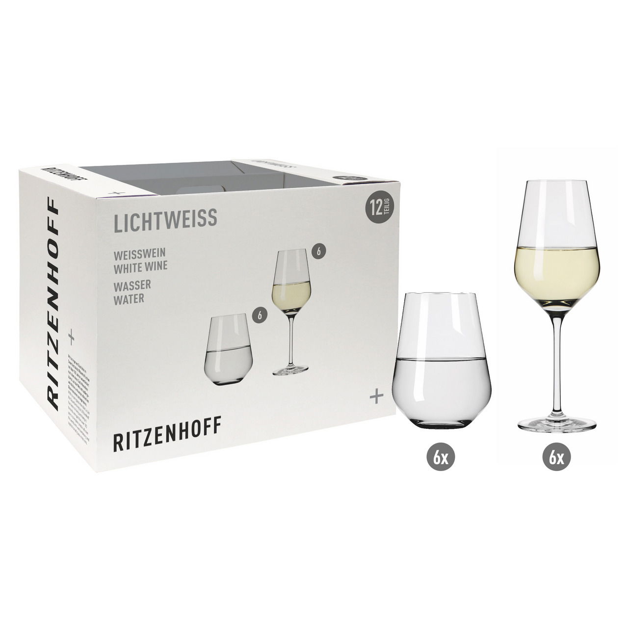 Ritzenhoff Weißweinset 12-tlg. LICHTWEISS