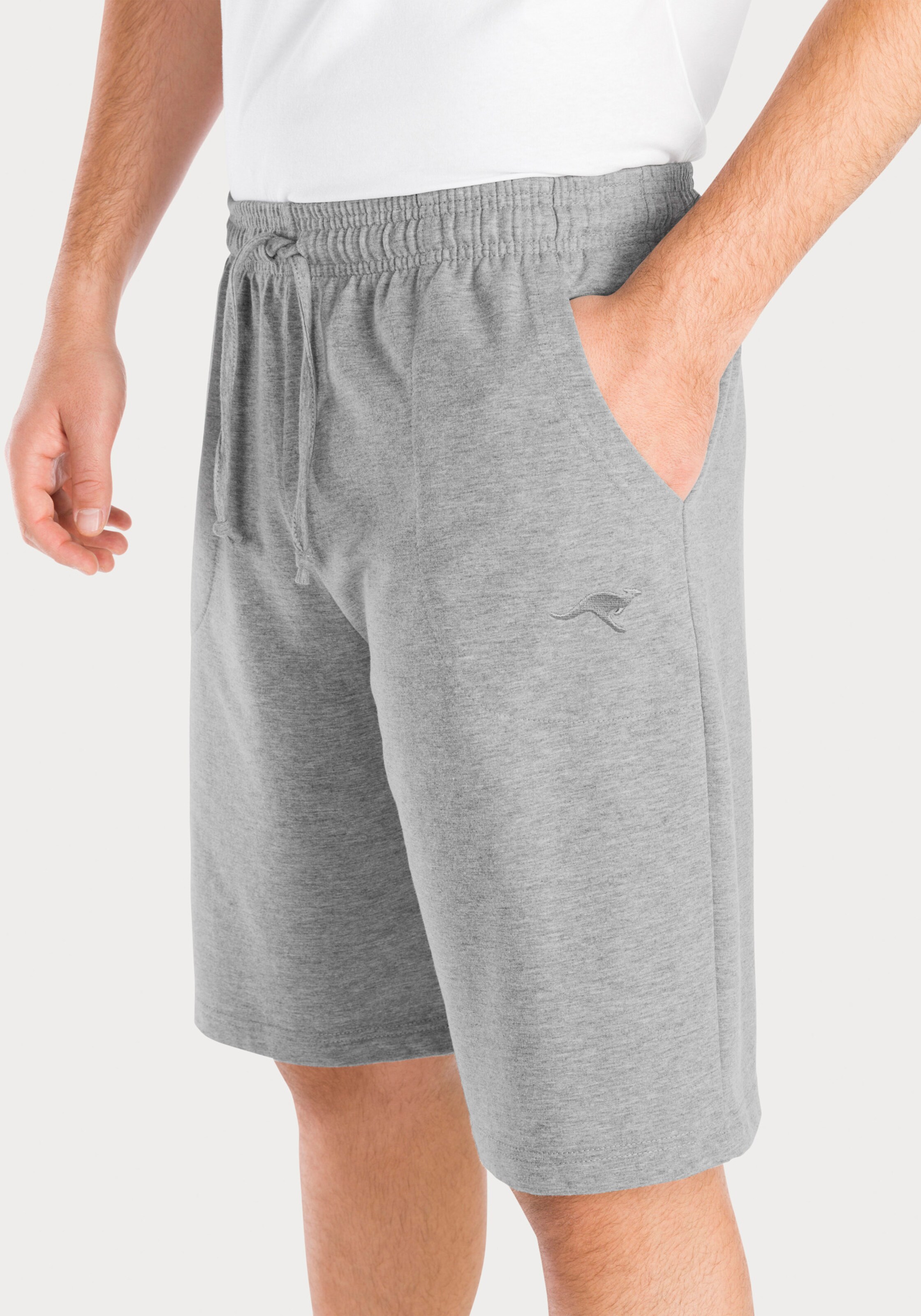 KangaROOS Sweatshorts in grau-meliert