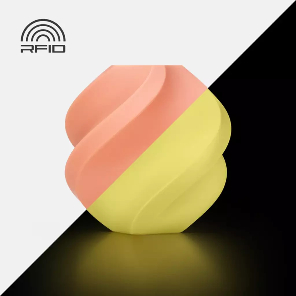 Bambu Lab  PLA Glow Orange, Spule (1.000 g)    Im Dunkeln leuchtendes PLA in Orange