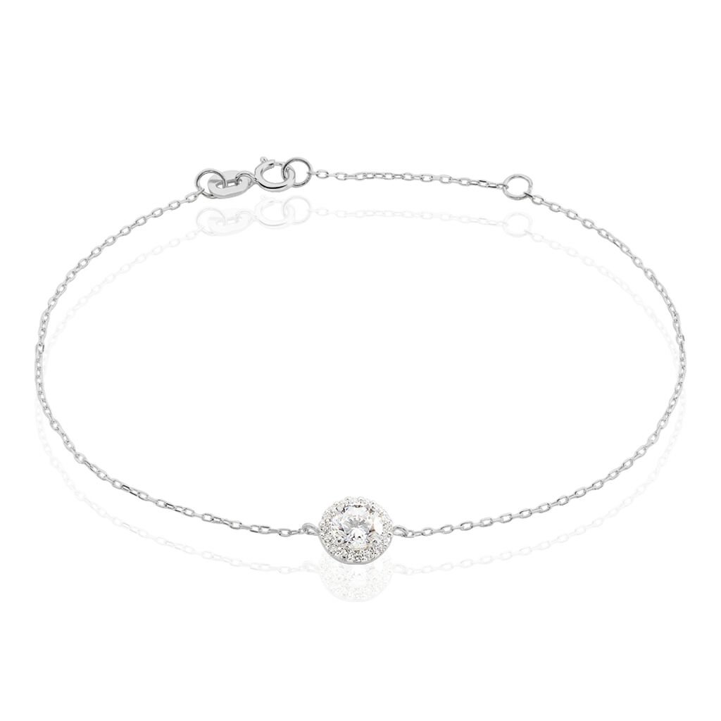Bracelet Eurycide Or Blanc Oxyde De Zirconium