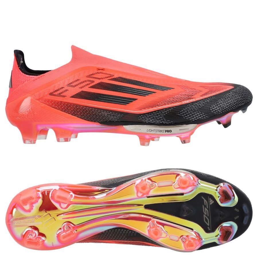 adidas F50   Laceless FG Vivid Horizon - Turbo/Aurora Black/Argenté