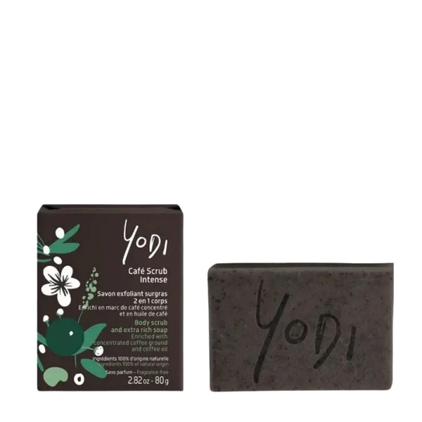 Yodi Savon Exfoliant Surgras 2 en 1 - Café Scrub Intense 80 g