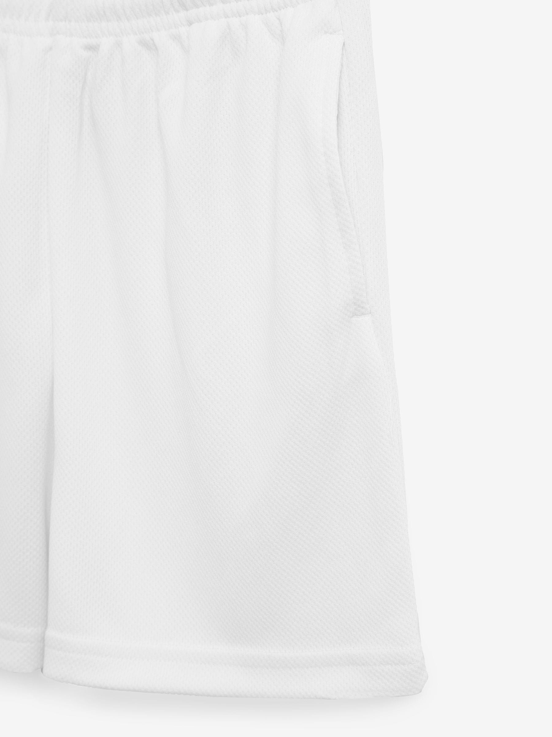 Wit - Sportshort (3-16 jr)